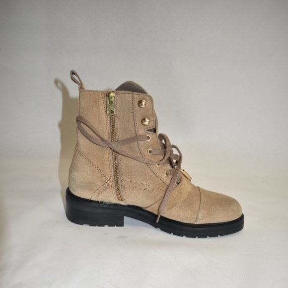 ALLSAINTS Donita Suede Combat Boot Tan Brown 38 EU 8 US - Picture 6 of 9